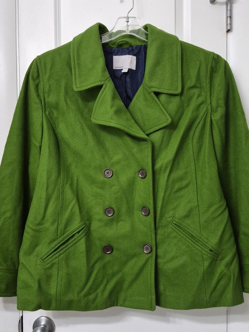 Old Navy Womens Vibrant Green Peacoat XXL